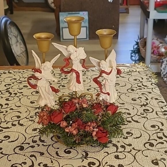 Angel Candlesticks Holder - Picture 1 of 9